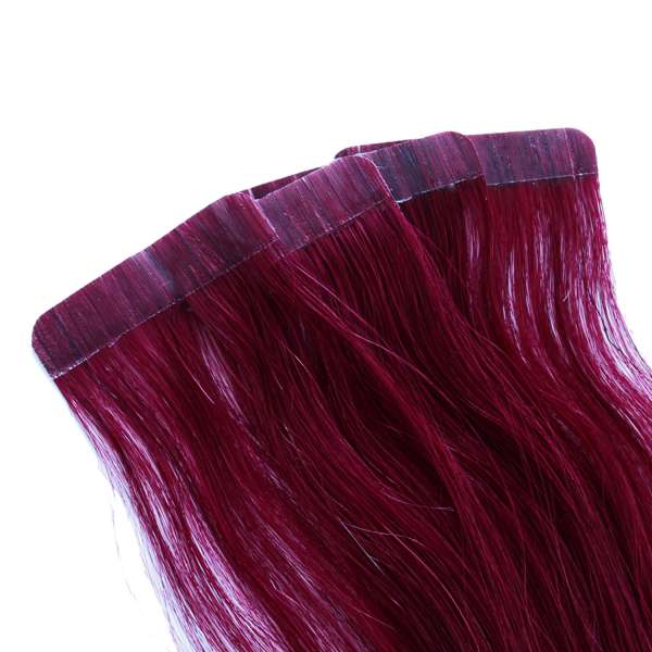 Hairoyal Skinny's - Tape Extensions straight #Bordeaux