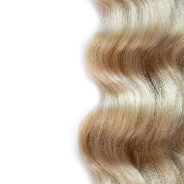 luxury Tape Extensions 50/55 cm wavy #1000 - platinum blonde ash