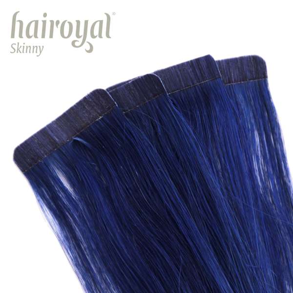 Hairoyal Skinny's - Tape Extensions glatt #Blue