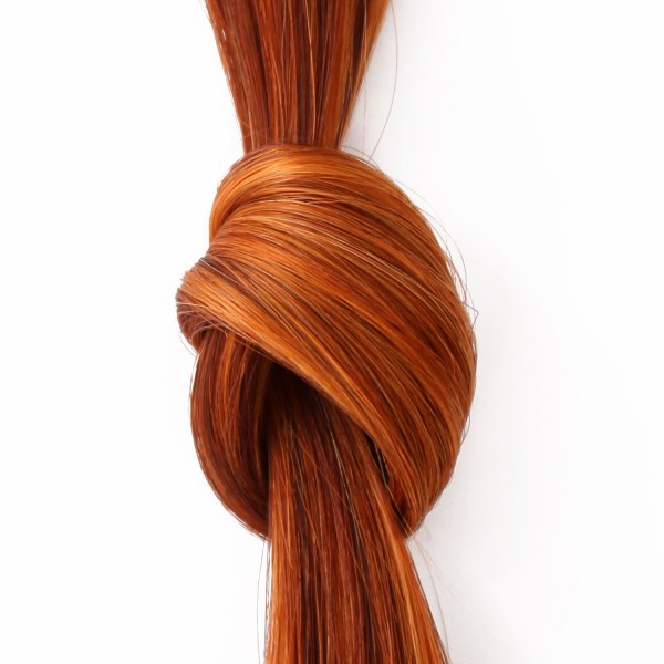 she Hair Extensions #21/130 - 30/40 cm glatt bicolour (strawberry blonde/light copper blonde)