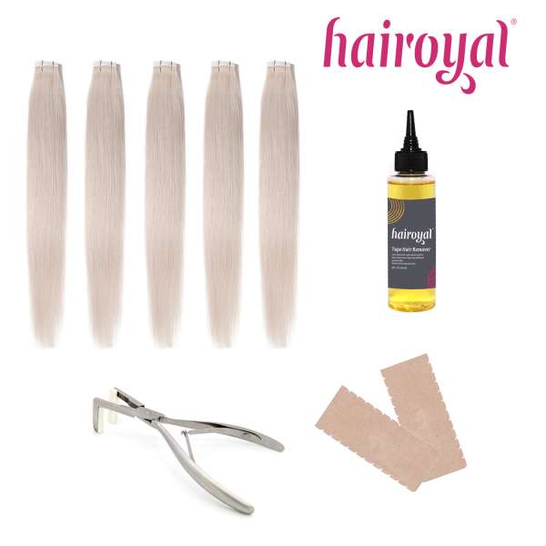 Tape extensions starter set - incl. 5 packs tape extensions hairoyal luxury line