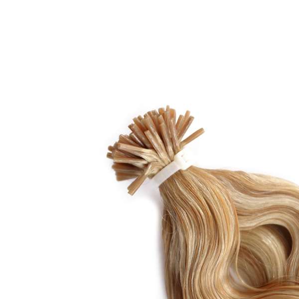 Hairoyal Microring-Extensions #140 gewellt (very light ultra blonde/ golden blonde)