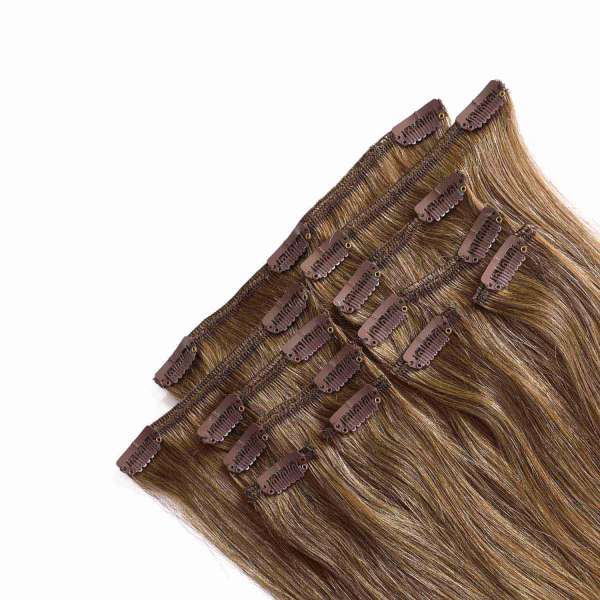 Hairoyal Clip-On-Tressen-Set #10 glatt (blonde light beige)