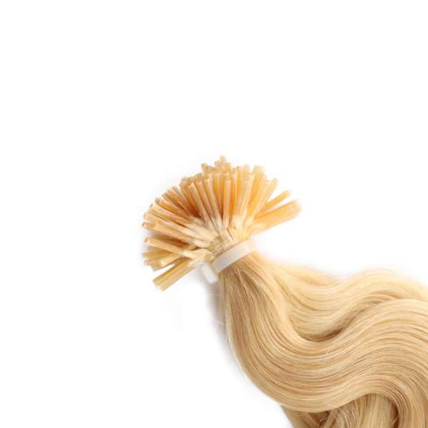 Hairoyal Microring-Extensions #20 gewellt (very light ultra blonde)