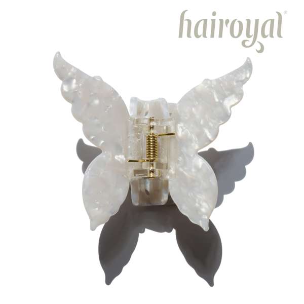 XL Hairclip Butterfly Wings #pearl