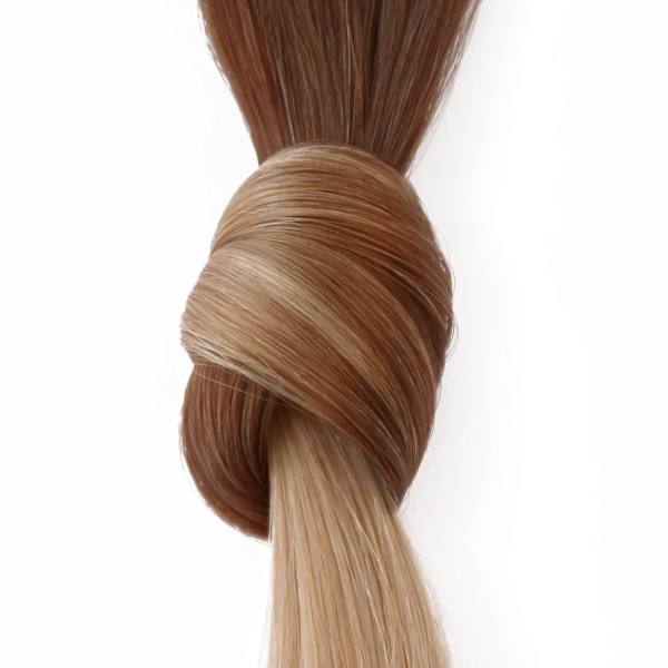 she Hair Extensions Clip-on-Weft #T18/24 Shatush Effect