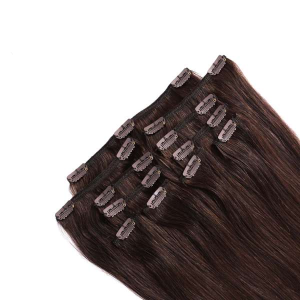 Hairoyal Clip-On-Weft-Set #4 straight (chestnut)