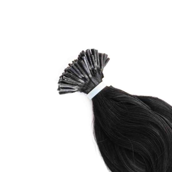 Hairoyal Microring-Extensions #1b wavy (black)