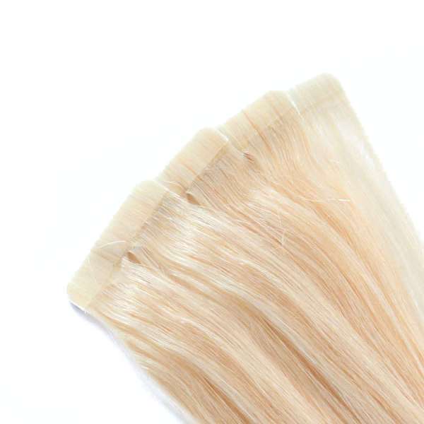 Hairoyal Skinny's - Tape Extensions glatt 40 cm #1001 (platinum blonde)