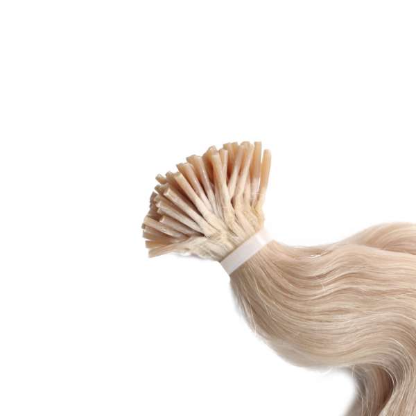 Hairoyal Microring-Extensions #1001 gewellt (platinum blonde)