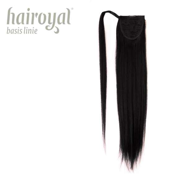Hairoyal basis linie Ponytail #1b (black) - glatt